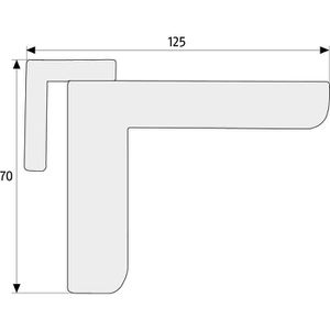 Produktbild für Türschließer Abus 2603 W Mini, mit Feder