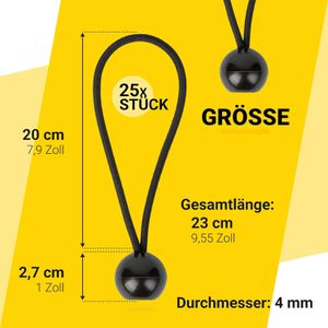 Produktbild für Planenspanner PRETEX SC-285, schwarz, 25 Stück