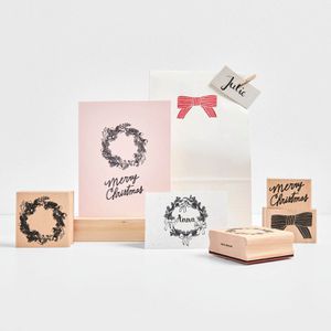 Produktbild für Motivstempel Rico-Design Paper Poetry Put a Bow on It, Holz