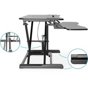 Produktbild für Schreibtischaufsatz Digitus DA-90380-1, schwarz