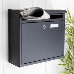 Produktbild für Briefkasten Böttcher-AG 60238, schwarz, aus Stahl