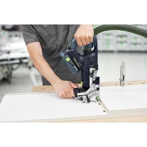 Produktbild für Flachdübelfräse Festool DOMINO DFC 500 E-Basic, 578120, Akku