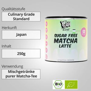 Produktbild für Matcha The-Yeah-Blend Sugar Free Latte