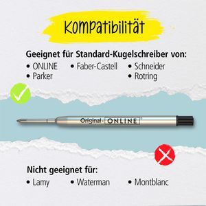 Produktbild für Kugelschreiberminen Online 70012