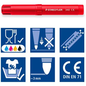 Produktbild für Filzstifte Staedtler Noris 340, C144 Jumbo