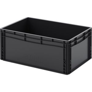 Eurobox AUER ESD EG 64/27 HG, schwarz, 56 Liter