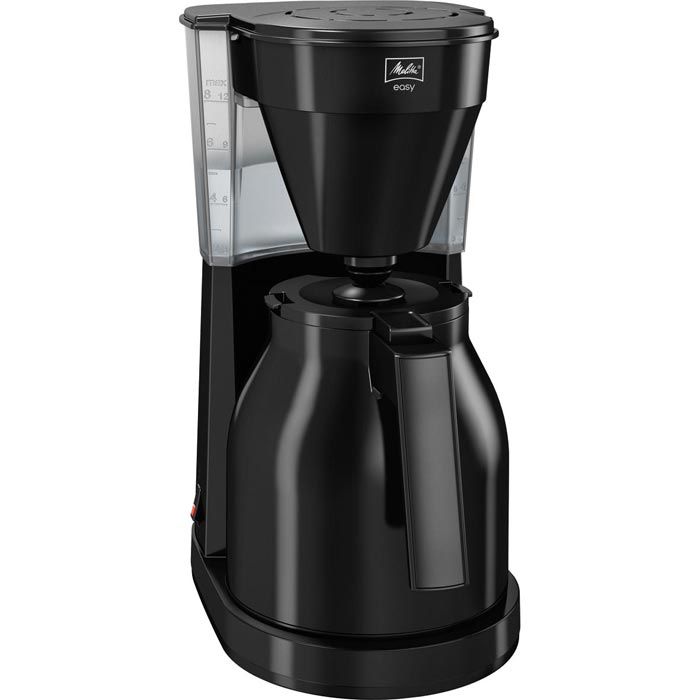 Böttcher Easy Kaffeemaschine Tassen, Therm, AG – mit II Liter, 1023-06, schwarz, 1 Thermoskanne Melitta für 8