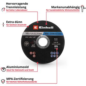 Produktbild für Trennscheibe Einhell 711527, Bohrungs-Ø 22,23 mm