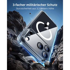 Produktbild für Handyhülle ESR Classic Hybrid HaloLock, MagSafe, transparent