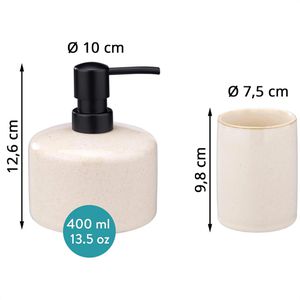 Produktbild für Badaccessoires-Set Navaris 56524.01, 3-teilig