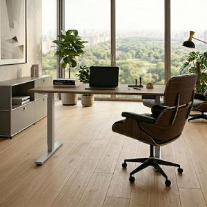 Produktbild für Schreibtisch Kerkmann Move small office, asteiche / silber