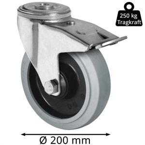 Produktbild für Schwerlastrolle CASCOO Serie R4E2, Lenkrolle