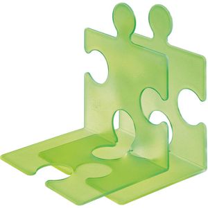 Han Buchstütze 9212-60 Puzzle, grün, 12 x 17cm, aus Kunststoff, 2 Stützen, 2 Stück