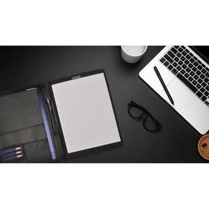 Produktbild für Schreibmappe DESQ 3692 Business Classy, schwarz, Echt Leder