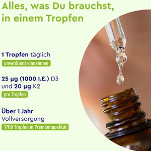 Produktbild für Vitamin-D gloryfeel 50 ml, für 1700 Tropfen
