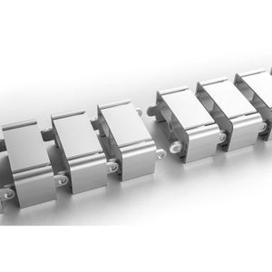 Produktbild für Kabelführung Digitus DA 90506, zum Anschrauben, silber