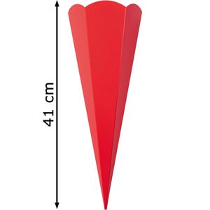 Produktbild für Schultüte Folia 94520 Rohling, rot