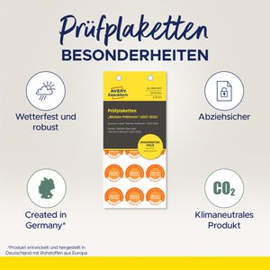 Produktbild für Prüfplaketten Zweckform 6989, nächster Prüftermin