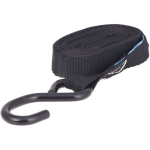 Produktbild für Spanngurt Sandax schwarz, mit S-Haken &amp; Ratsche