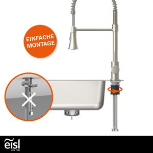 Produktbild für Küchenarmatur EISL LEON, Edelstahl