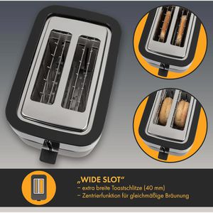 Produktbild für Toaster Proficook PC-TA 1244, 7 Röststufen &amp; Auftaufunktion