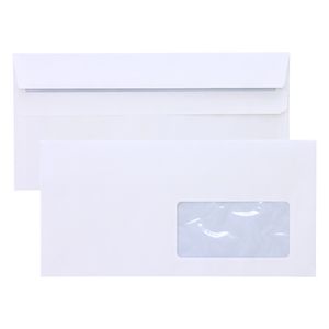 Briefumschläge Office-Products weiß, DIN lang