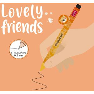 Produktbild für Gelschreiber Legami Lovely Friends, Lion - Braveheart