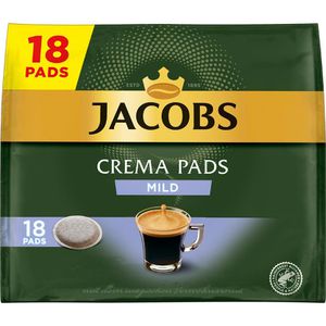 Jacobs Kaffeepads Crema Pads, Mild, 18 Pads , 18 Stück