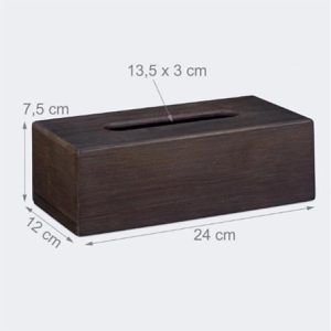 Produktbild für Taschentuchbox Relaxdays 10023253, aus Bambus