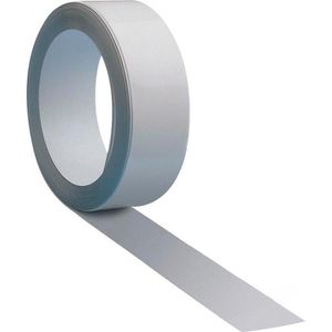 Metallband selbstklebend weiß 1,5mm x 35mm x 25m (Rolle) mit  Schaumstoffkleber