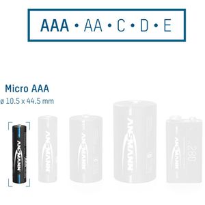 Produktbild für Akku Ansmann 1,2 V, 1050 mAh