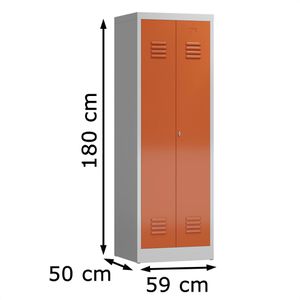 Produktbild für Spind ClassiX X-510424, Doppelspind, rot
