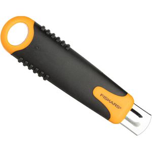 Fiskars Cuttermesser 1004683, Sicherheitscutter, mit 18mm Trapezklinge