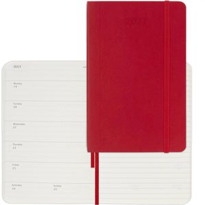 Taschenkalender Moleskine 927962, rot, Pocket, Jahr 2027