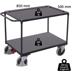 Produktbild für Tischwagen VARIOfit sw-500.504/AG, Metall &amp; Holz