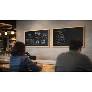 Produktbild für Kreidetafel ALLboards TM85BKB, schwarz, magnetisch