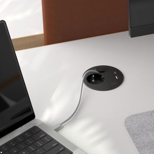 Produktbild für Einbausteckdose Bachmann Loop, mit 2 m Kabel