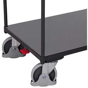 Produktbild für Tischwagen VARIOfit sw-700.500/AG, Metall &amp; Holz