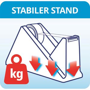 Produktbild für Klebebandabroller Tesa 59327, Eco &amp; Clear, schwarz