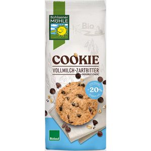Produktbild für Kekse Bohlsener-Mühle Cookie Vollmilch-Zartbitter, BIO