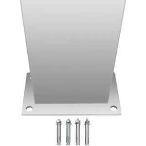 Produktbild für Gartendusche vidaXL 48199, Gebogen, Kaltwasserdusche, silber