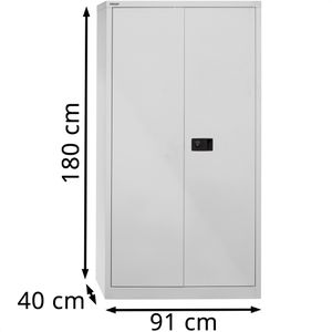 Produktbild für Werkzeugschrank Bisley E722A03G, aus Metall, lichtgrau