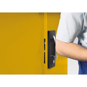 Produktbild für Umweltschrank CP-Möbel 8921-315, lichtgrau / gelb