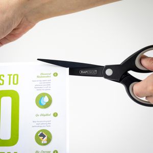 Produktbild für Büroschere RAPESCO 1597 Titan, mit Softgrip