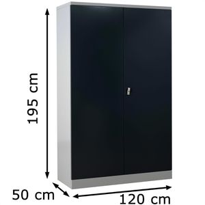 Produktbild für Aktenschrank G-Office FLC/N.192x50, aus Metall