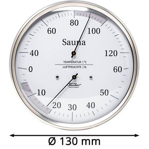 Produktbild für Saunathermometer Fischer-Feingerätebau 194.01, Ø 130 mm