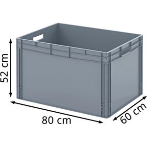 Produktbild für Eurobox AUER EG 86/52, grau, 228 Liter