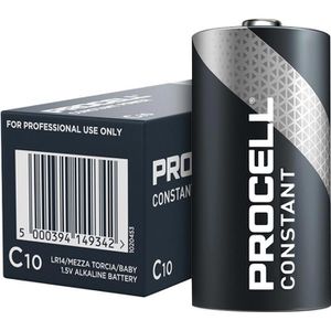 Procell Batterien Constant C, Baby, R14, LR14, 1,5 V, 10 Stück , 10 Stück
