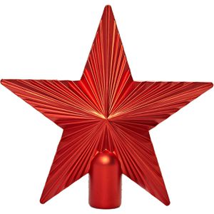 Christbaumspitze Heitmann-Deco 1008209, glänzend, rot