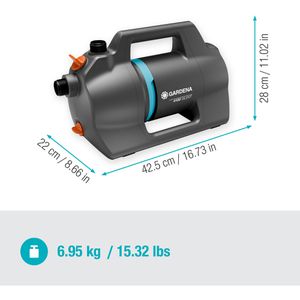 Produktbild für Gartenpumpe Gardena 4100 Silent Set, 550 W